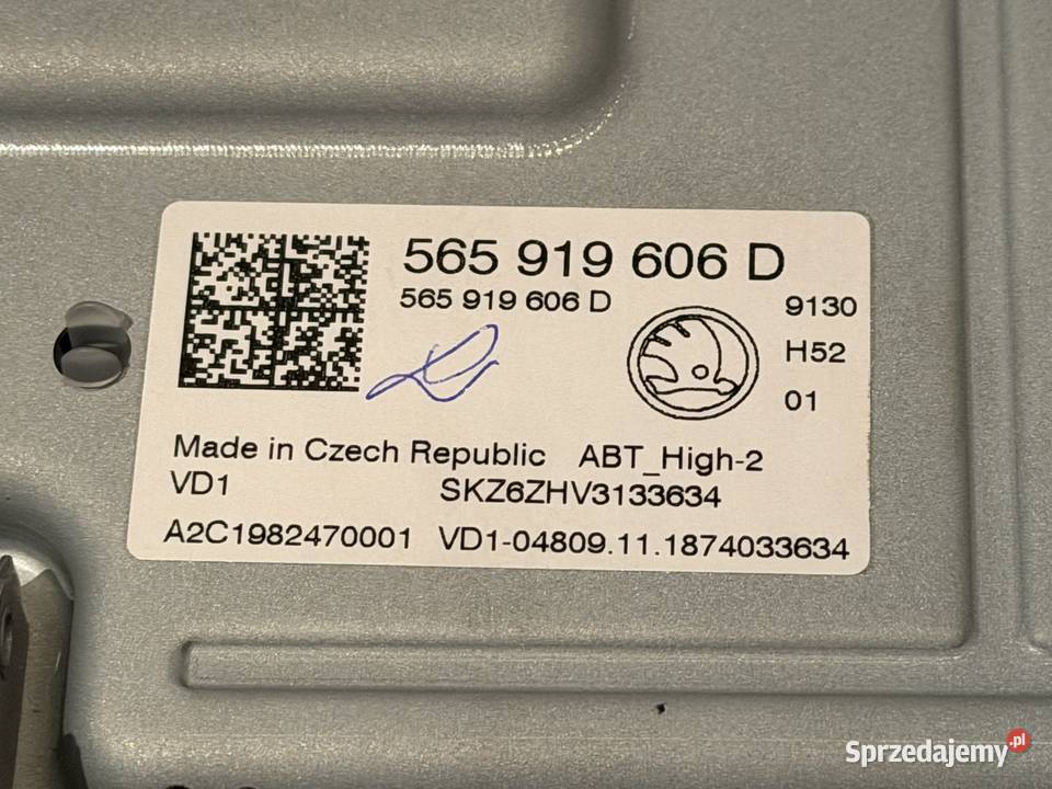 Ekran wyświetlacz radia nawigacji 565919606D Nawigacje fabryczne Motoryzacja Kielce