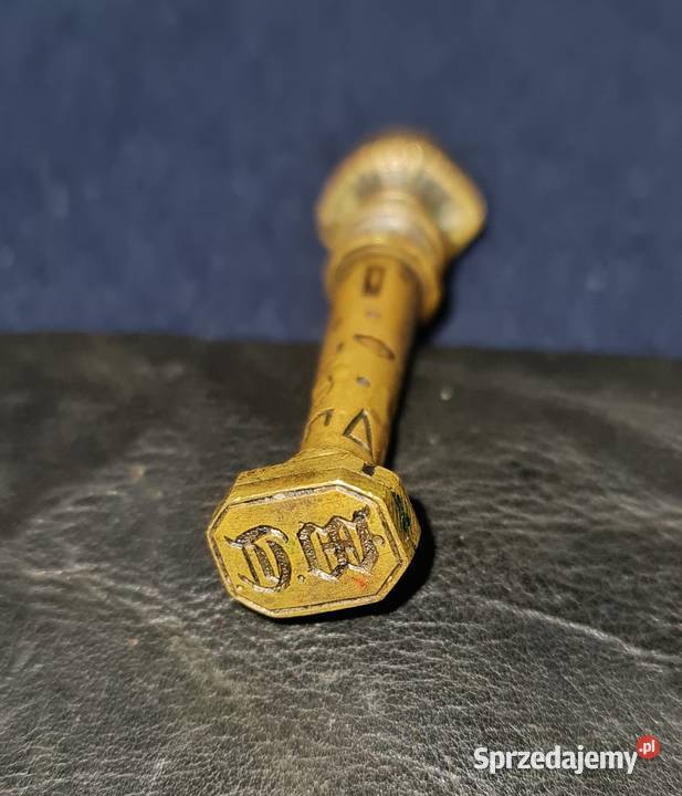 XVIIIXIX wieczna pieczęć z brązu kolekcjonera