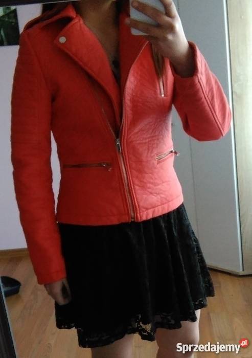 ramoneska eko skóra czerwona atmosphere 36 sprzedam