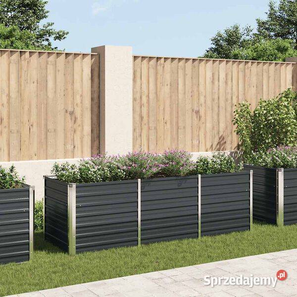 vidaXL Podwyższona donica antracyt 240x80x77