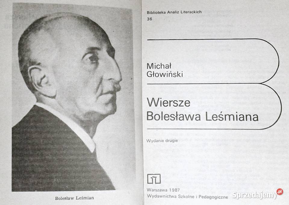 Wiersze Bolesława Leśmiana Michał Głowiński