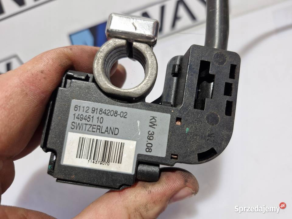 BMW E87 PRZEWÓD KLEMA MINUSOWA 9184208