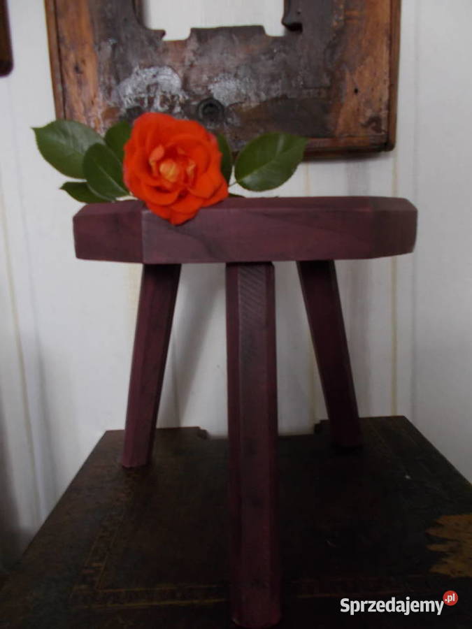 Stary Zydel z DusząLite DrewnoTrójnógVintage zachodniopomorskie Szczecin sprzedam