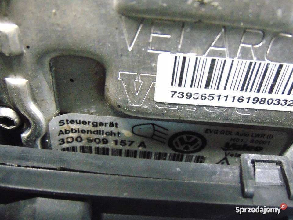 LAMPA LEWY PRZÓD XENON VW VW PHAETON 3D2941015K osobowe Lampy przednie