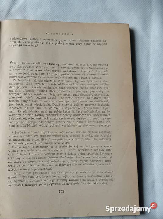 Stafan Żermski Utwory wybrane Tom V Przedwiośnie Koźminek