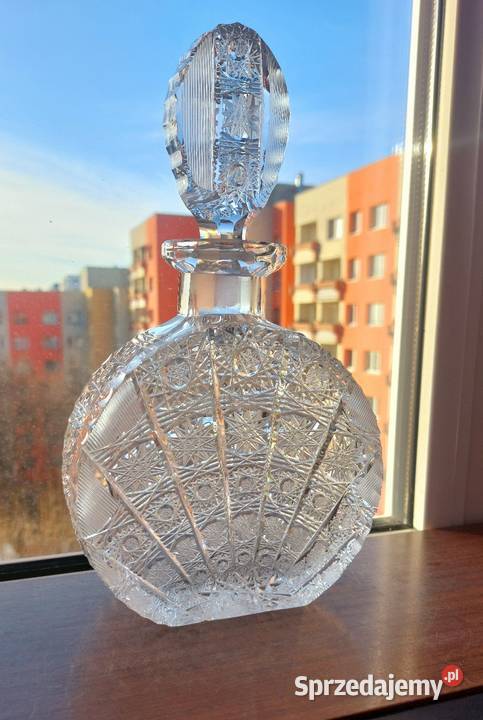 Piękna karafka kryształowa Bohemia