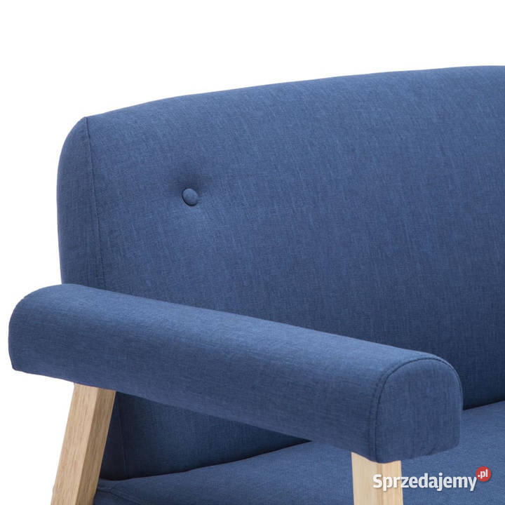 2osobowa sofa tapicerowana tkaniną niebieska Sofy i kanapy mazowieckie Warszawa