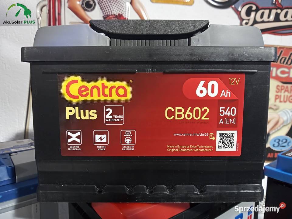 Akumulator CENTRA PLUS 60AH 540A P