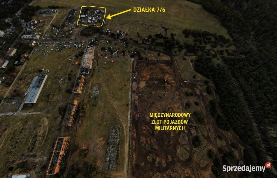Hala hangar 856 m lotnisku i Międzynarodowym zachodniopomorskie Borne Sulinowo sprzedam