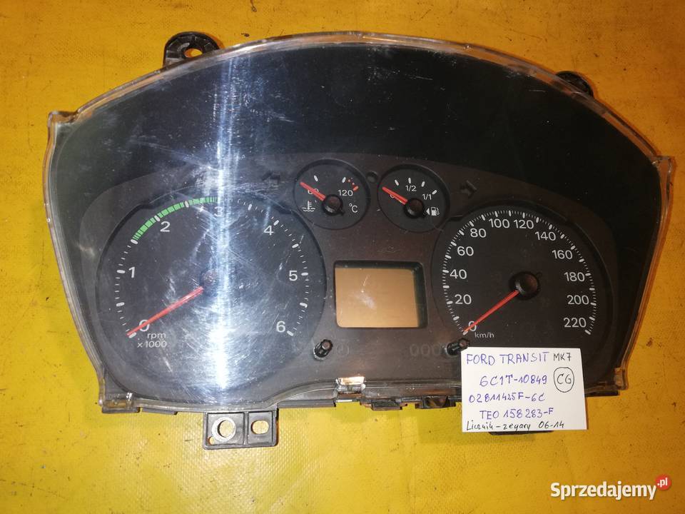 licznik zegary 6C1T10849 Ford Transit MK7 r0613 łódzkie Piotrków Trybunalski