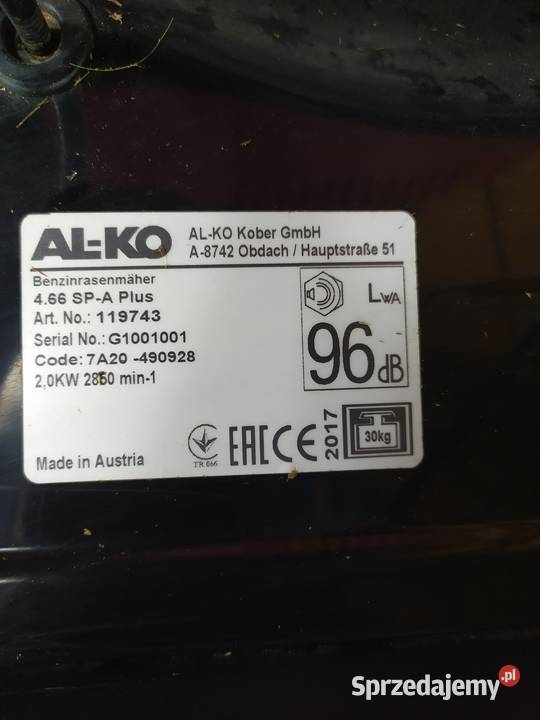 Kosiarka spalinowa ALKO 125 Olecko