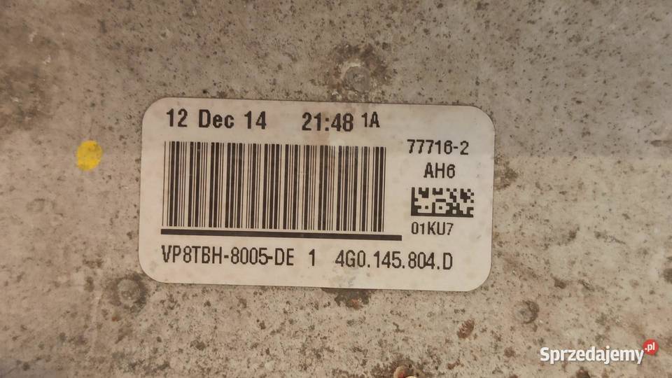 AUDI A6 C7 CHŁODNICA INTERCOOLER 4G0145804D Chłodnie wody dolnośląskie