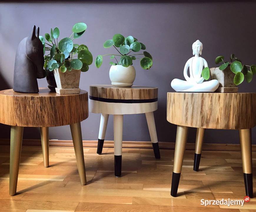 Dębowy stołek dolnośląskie Oborniki Śląskie sprzedam