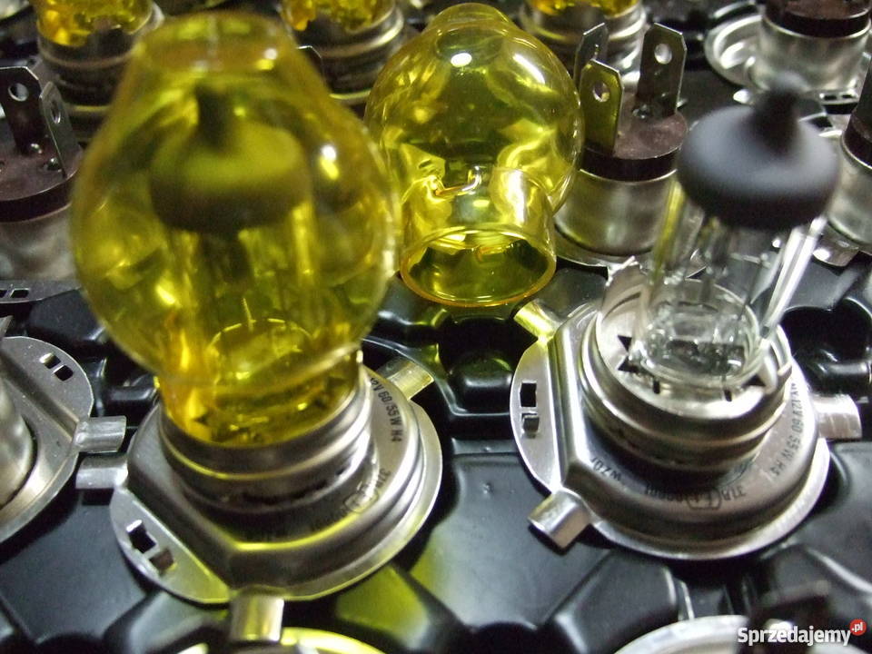 Komplet żółtych selektywnych baniek z żarówkami dolnośląskie Miłków