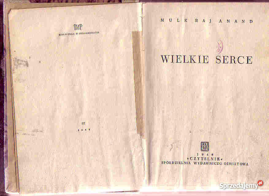 4195 WIELKIE SERCE MULK RAJ ANAND Czyrna