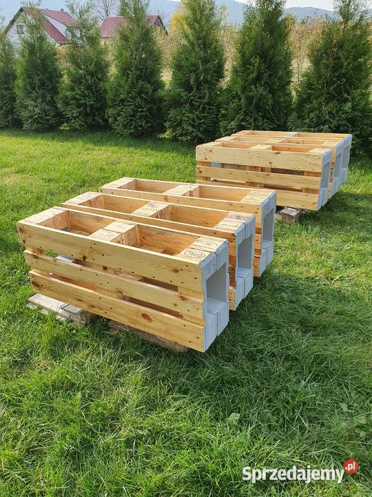 Boxy na kwiaty meble z palet Szczyrzyc