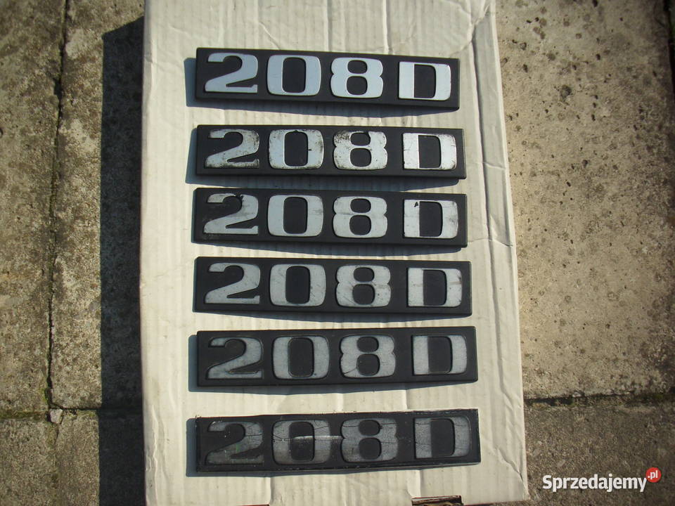 Emblemat znaczek logo napis 208 do MERCEDES T1
