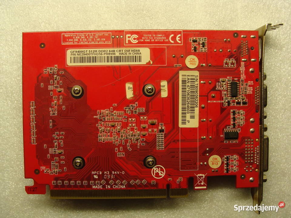 Karta graficzna nVidia GF9400GT 512MB PCIE kujawsko-pomorskie Świecie sprzedam