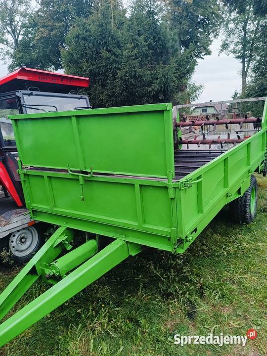 Rozrzutnik obornika przyczepa jednoosiowa mazowieckie Ciachcin