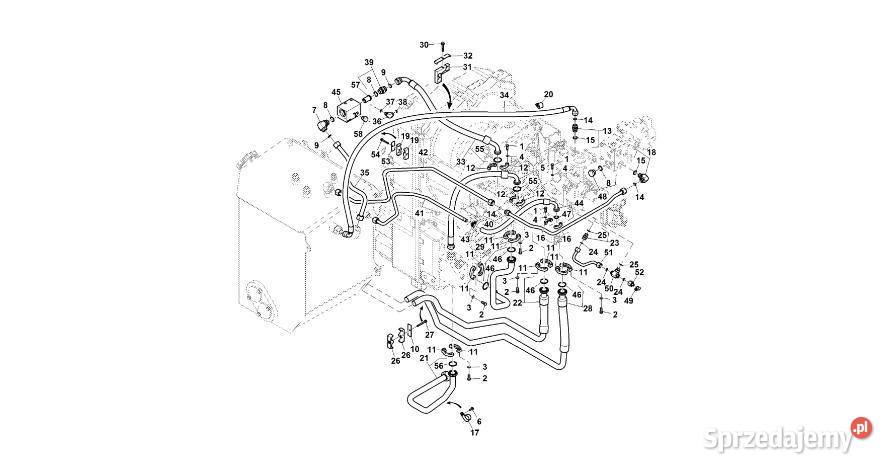 John Deere 9470RX Przewód hydrauliczny RE575360