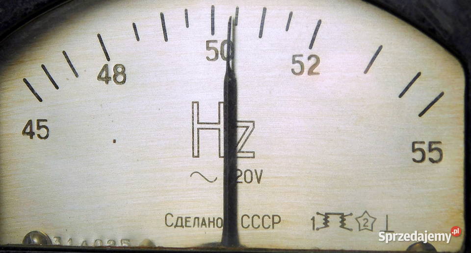 Przyrząd częstościomierz 220V 50Hz HERCOMIERZ