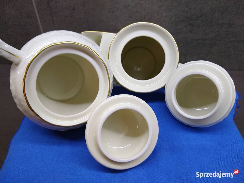 Serwis kawa Rosenthal Sanssouci Gold Porcelana i szkło Kalisz