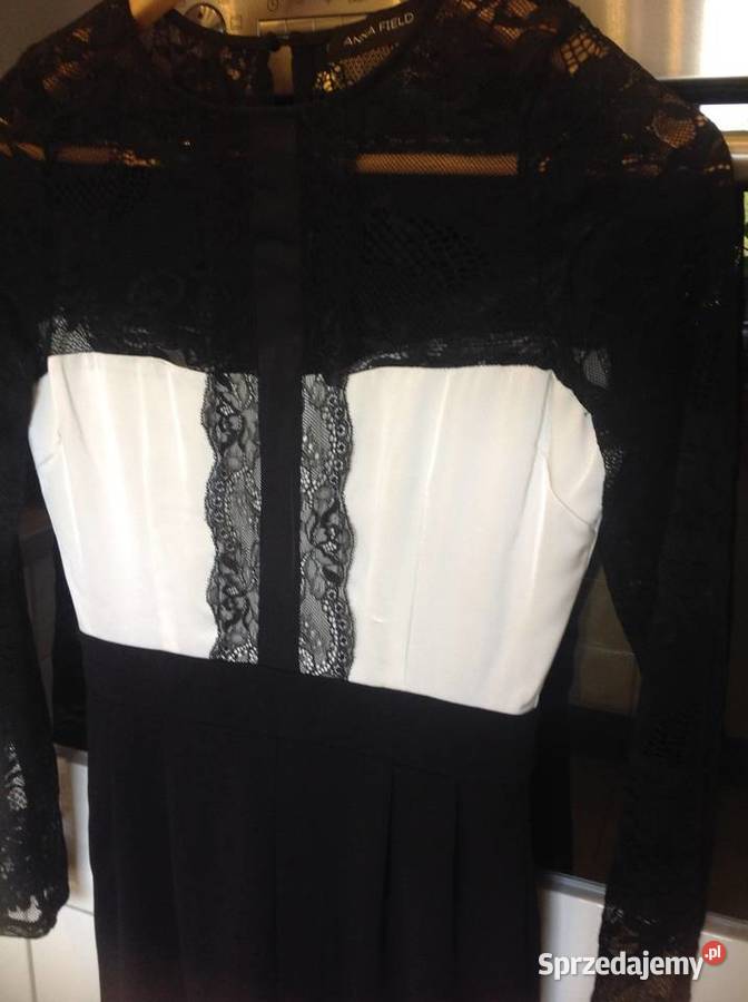 Kombinezon Czarny Damski ANNA FIELD S Koronka sprzedam