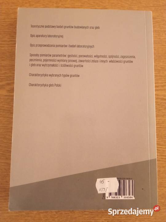 Laboratoryjne Badania Gruntów iGleb Elżbieta Rok wydania 2010 dolnośląskie Wrocław sprzedam