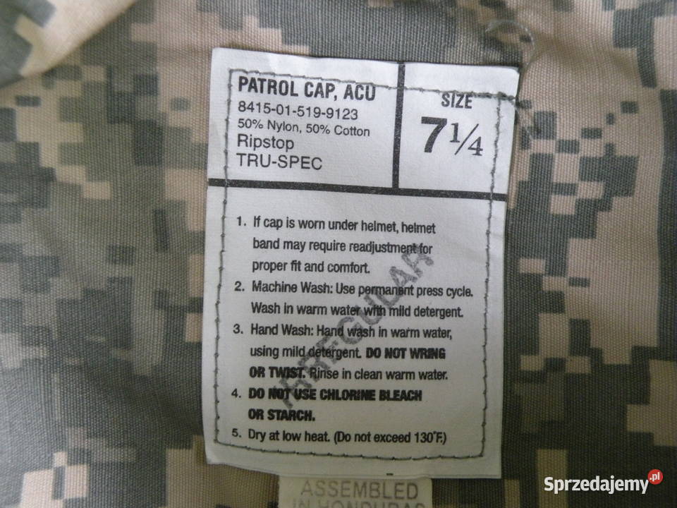 Czapka patrol cap UCP 7 14 Wrocław