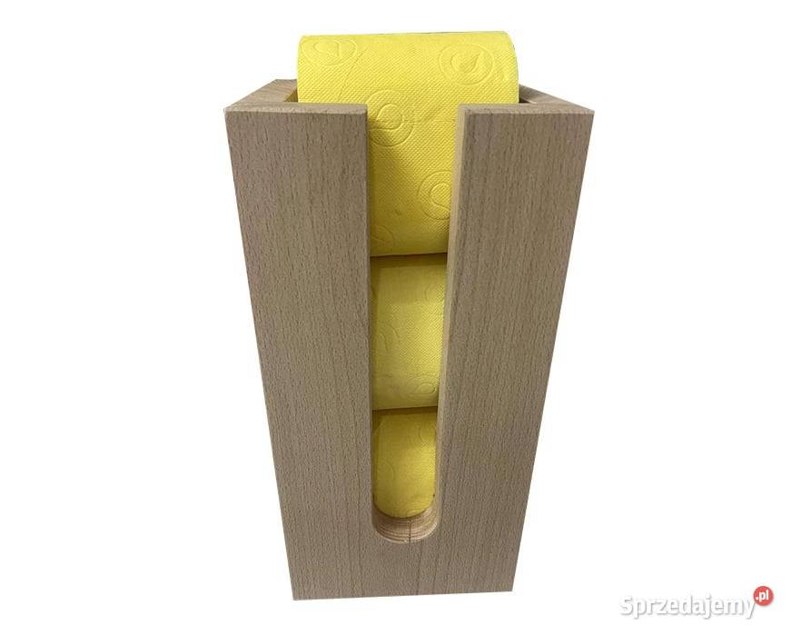 Pojemnik na papier toaletowy stojak drewniany podkarpackie