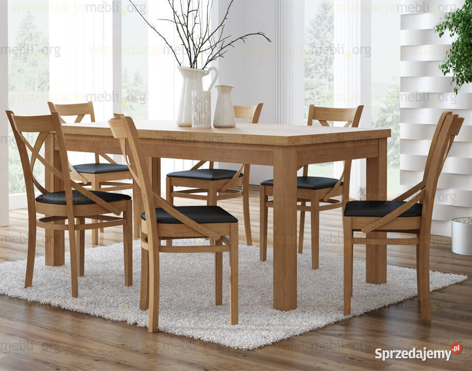 Stół VERONA 4 krzesła HELENA Stoły z krzesłami