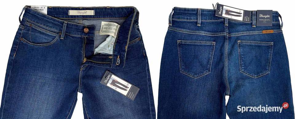 Spodnie damskie Wrangler Avery Bootcut W31 L34 niebieski warmińsko-mazurskie Pisz