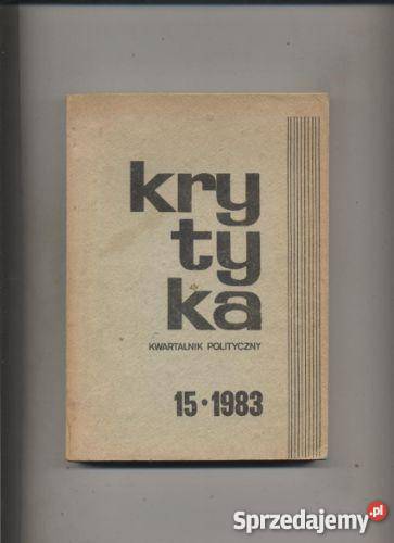 Krytyka Kwartalnik Polityczny 15 1983 Szczecin