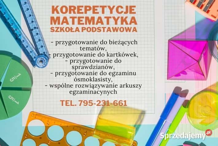 Korepetycje matematyka szkoła podstawowa Żnin
