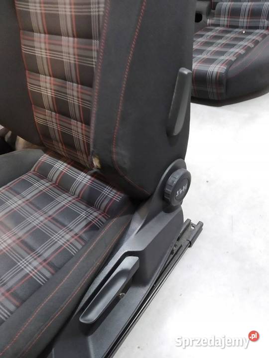 FOTELE PRZÓD KANAPA GTI CZERWONE GRZANE HB 5D osobowe Fotele i kanapy sprzedam