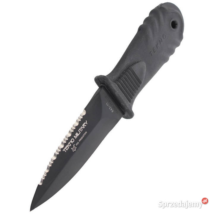 Nóż nurkowy FOX Tekno Military Black Blade 64311