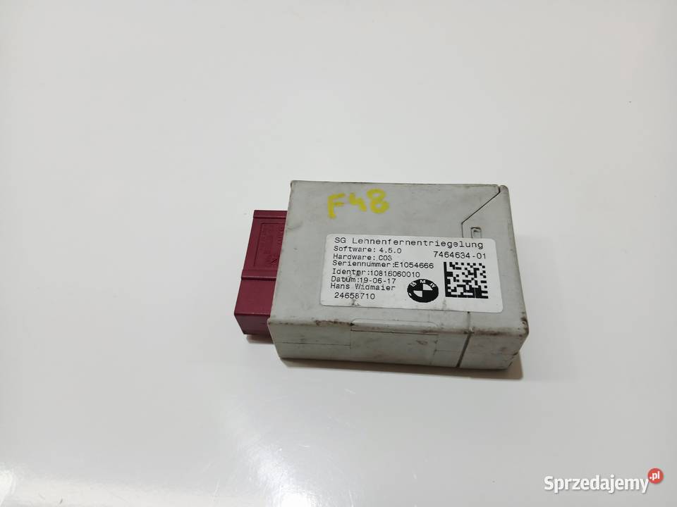 MODUŁ STEROWNIK FOTELA BMW X1 F48 7464634 osobowe Pozostałe lubelskie Strzyżewice