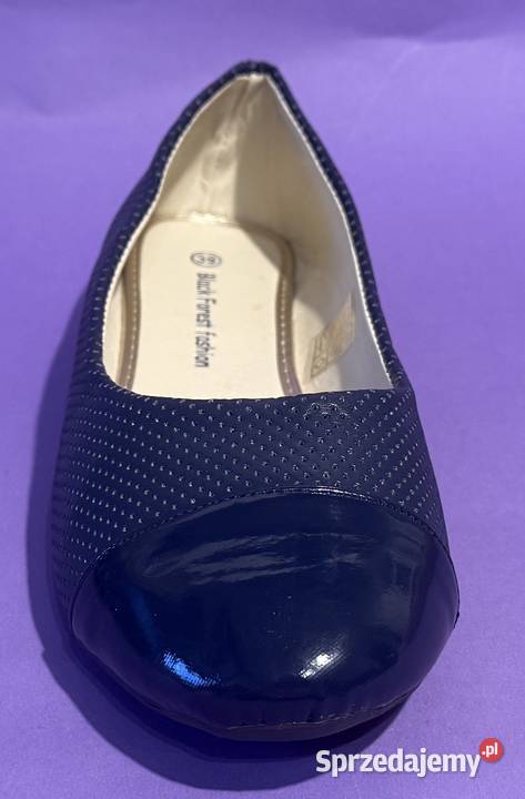 Granatowe baleriny połysk rozmiar 39 BAL9 25cm sprzedam