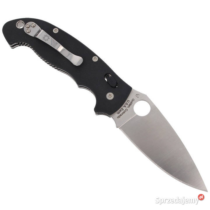 Nóż składany Spyderco Manix 2 XL G10 Black Plain Akcesoria, narzędzia i noże Warszawa