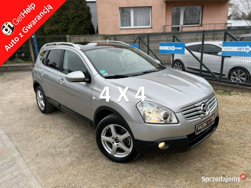Nissan Qashqai2 20 4x4 Climatronic Panorama srebrny śląskie Częstochowa