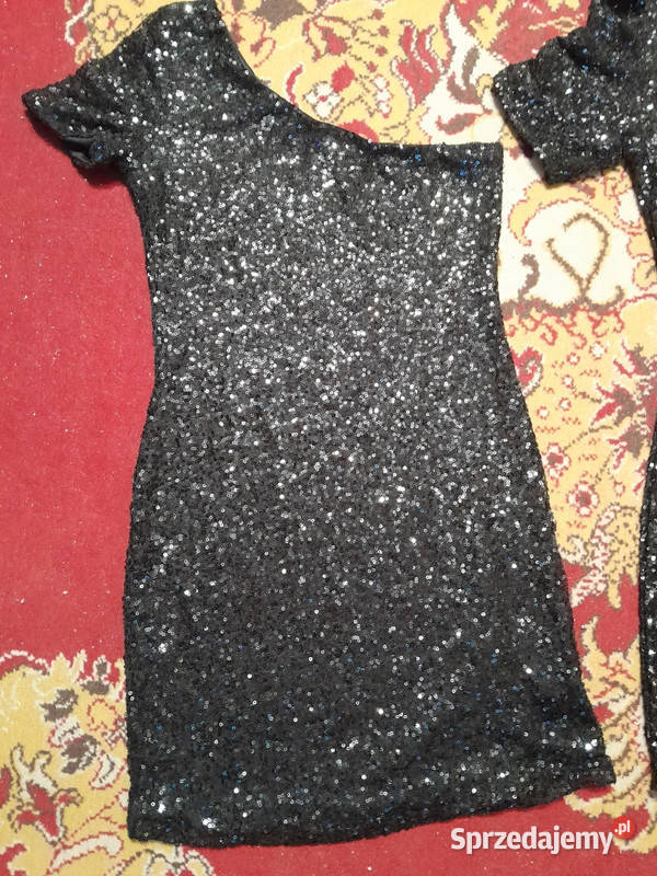 Sukienka cekinowa na jedno ramię S i L córkamama Sosnowiec