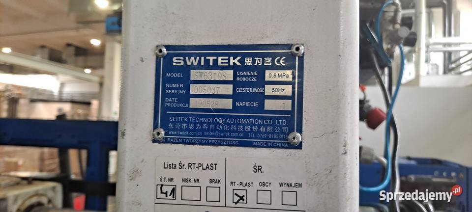 Wtryskarka Tederic D250 robot Switek