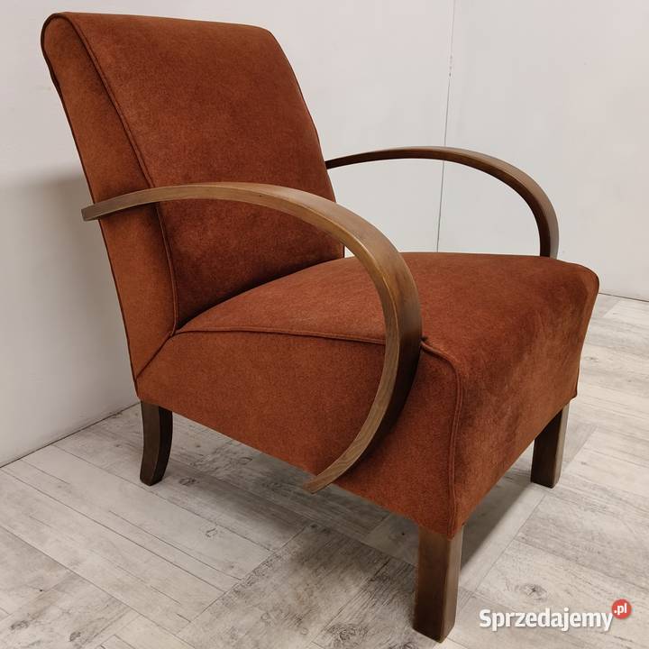 fotel art Deco Halabala lata 60te vintage design Radomsko