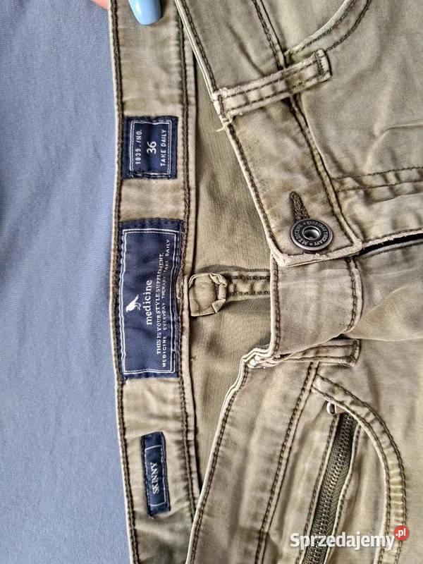 Khaki rurki Medicine wygoda i styl 36 Trąbki Wielkie