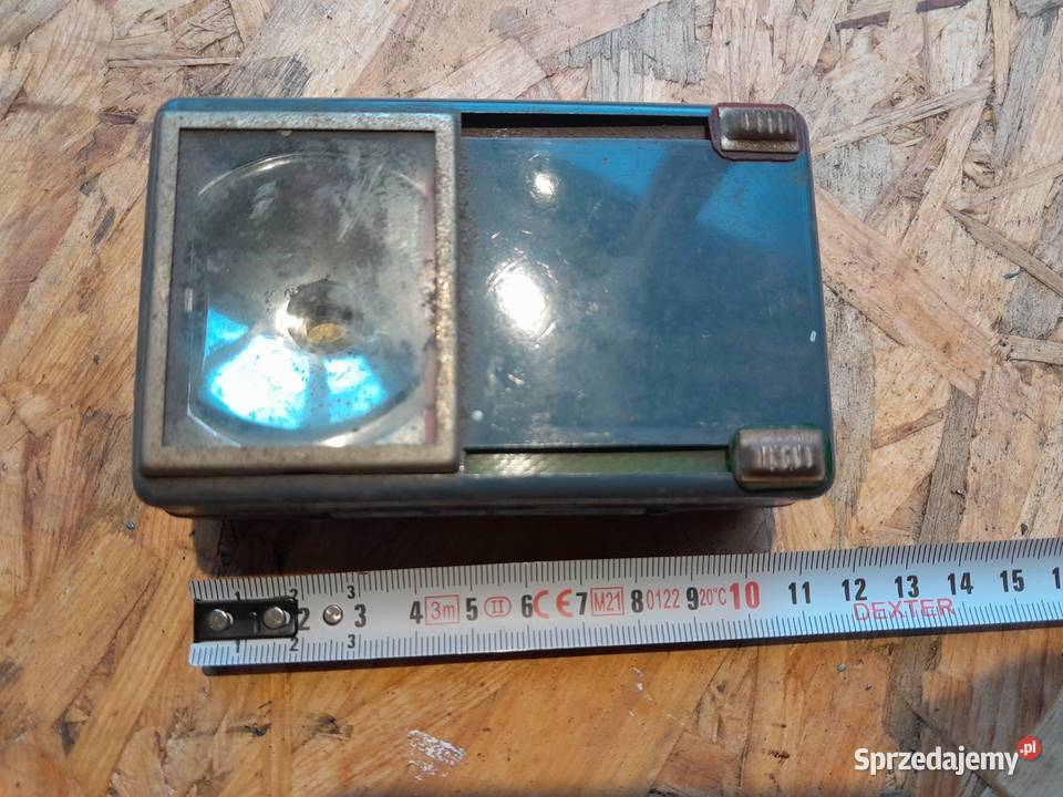 Stara latarka kolejowa zabytek PRL retro vintage Dąbrowa Górnicza