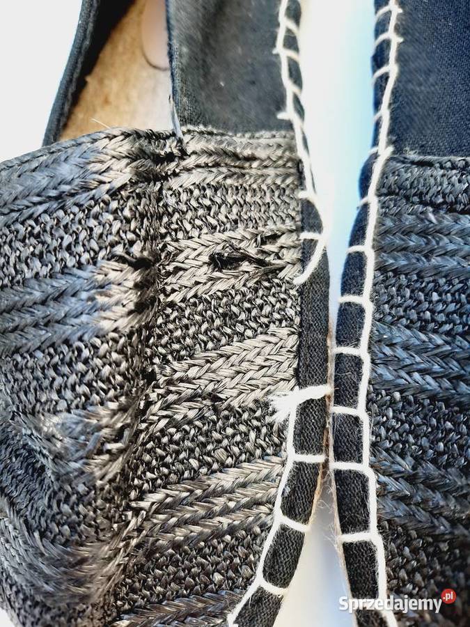 38 czarne espadryle JD Williams z defektem 24 śląskie Szczerbice sprzedam