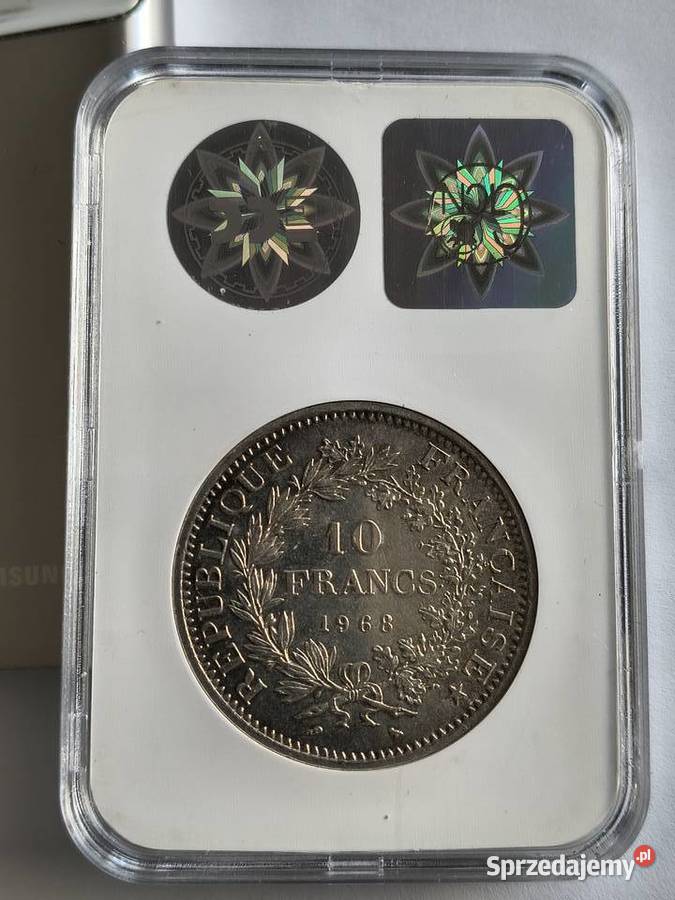 10 franków 1968 Francja Herkules srebro Ag 900 Szczecin sprzedam