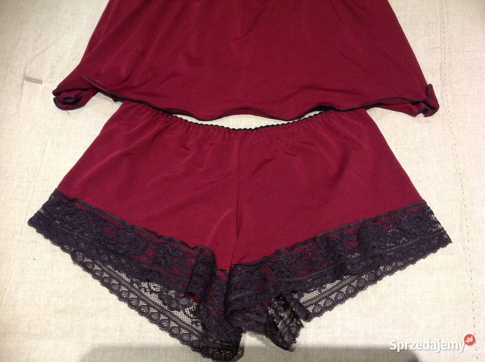Kpl Majtki z Haleczką S bordowy Nowy Nowa Sól