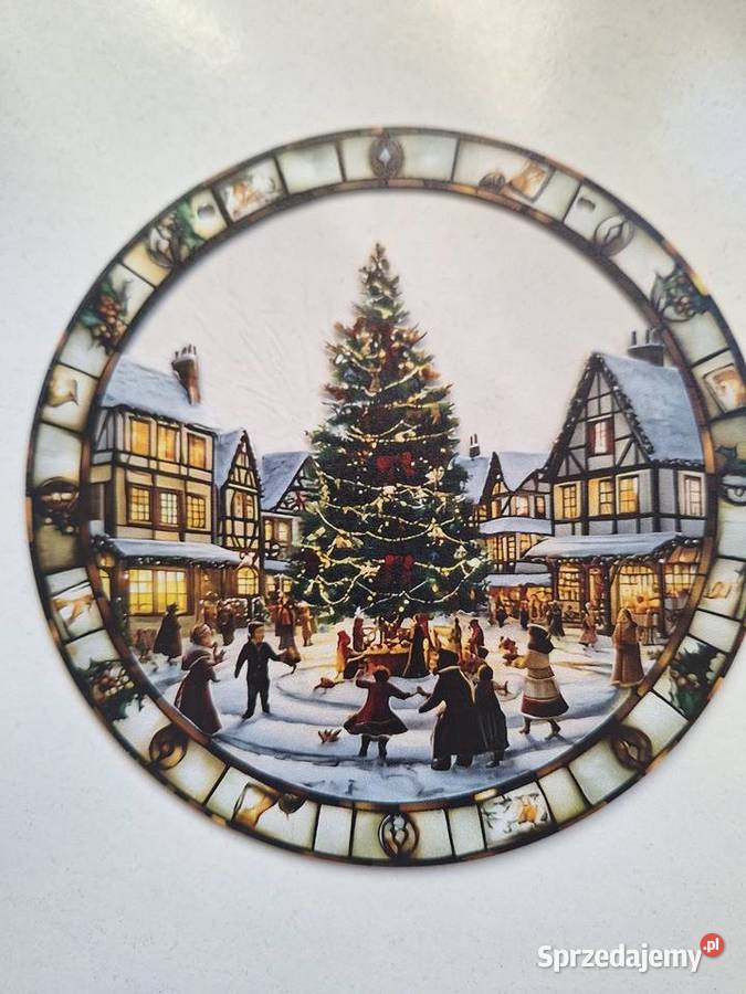 Witraż świąteczny na okno szybę dekoracja ozdoba Kalisz