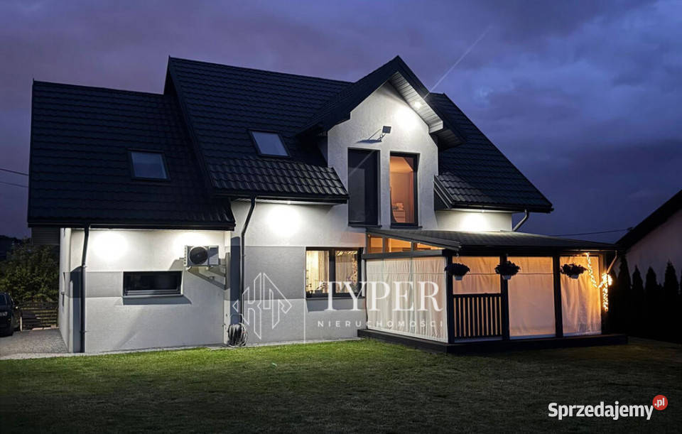Nowoczesny dom Pawęzów 164 m2 energooszczędny Sprzedaż małopolskie